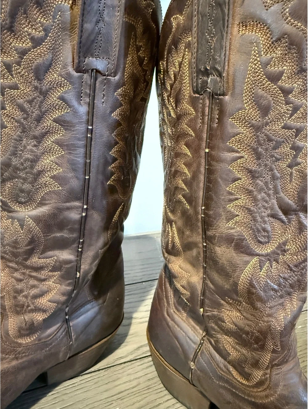 Dan Post Women’s Brown Leather Cowboy Boots Size 6
